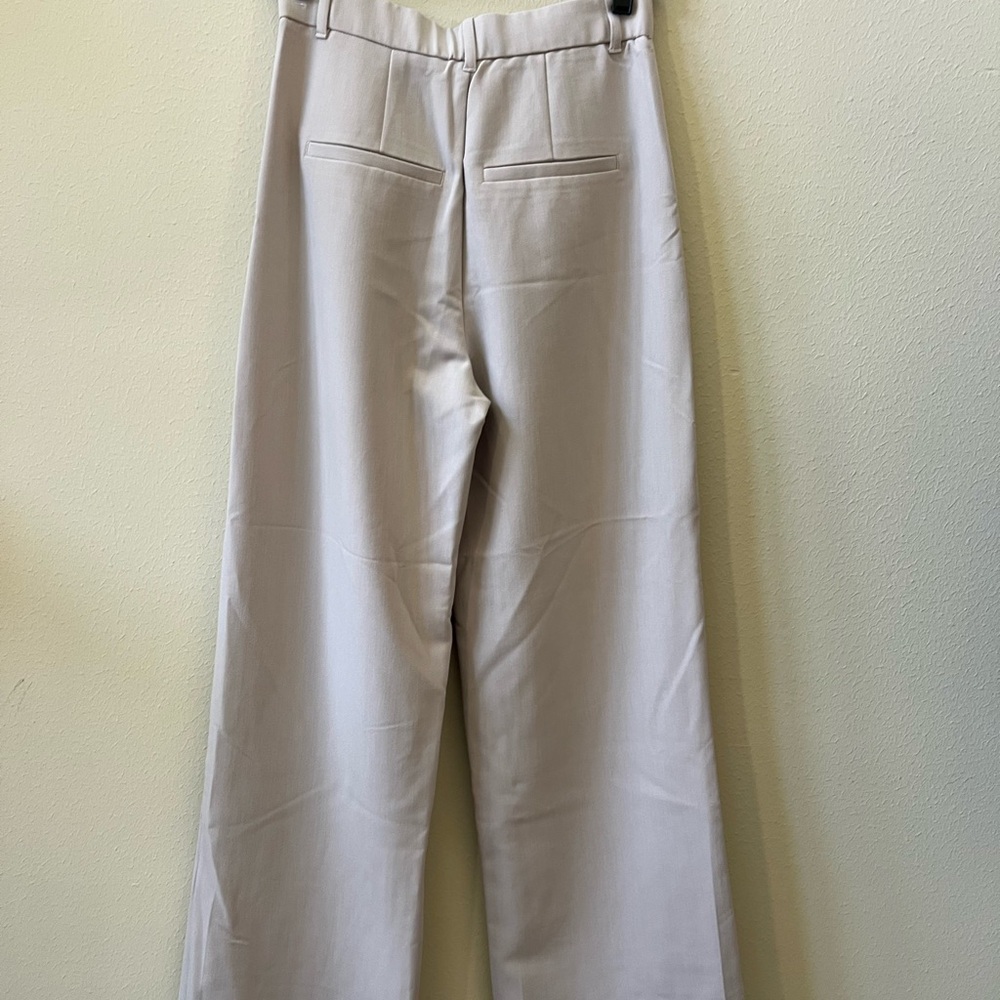 Abercrombie & Fitch Cream Women's Trousers - Picture 3 of 5